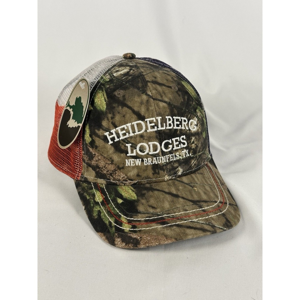 Heidelberg Lodges Trucker Camo Hat NWT Texas Snapback Outdoor Cap Lone Star